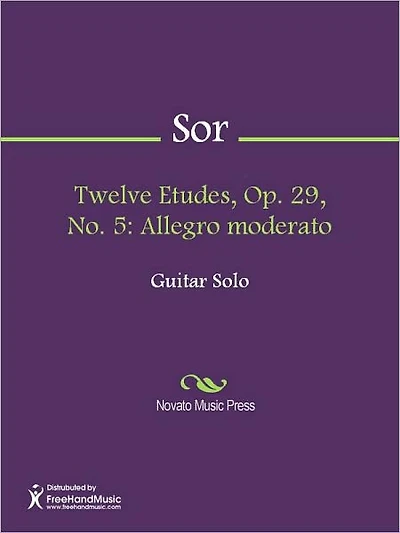 Twelve Etudes, Op. 29, No. 5: Allegro moderato