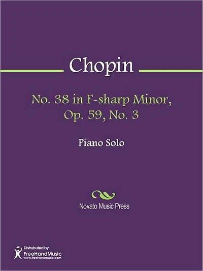 No. 38 in F-sharp Minor, Op. 59, No. 3