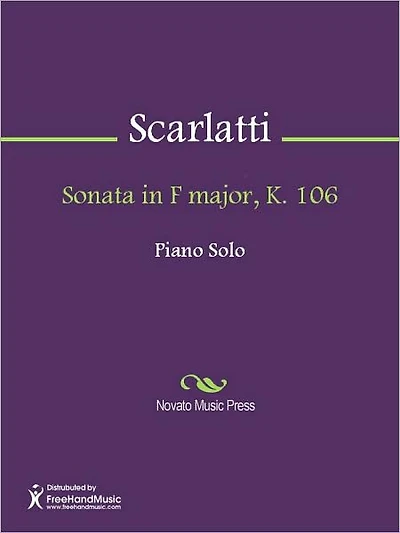 Sonata in F major, K. 106