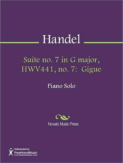 Suite no. 7 in G major, HWV441, no. 7: Gigue