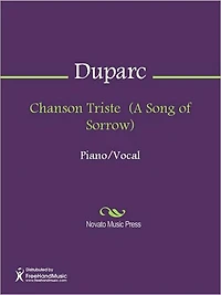 Chanson Triste (A Song of Sorrow)