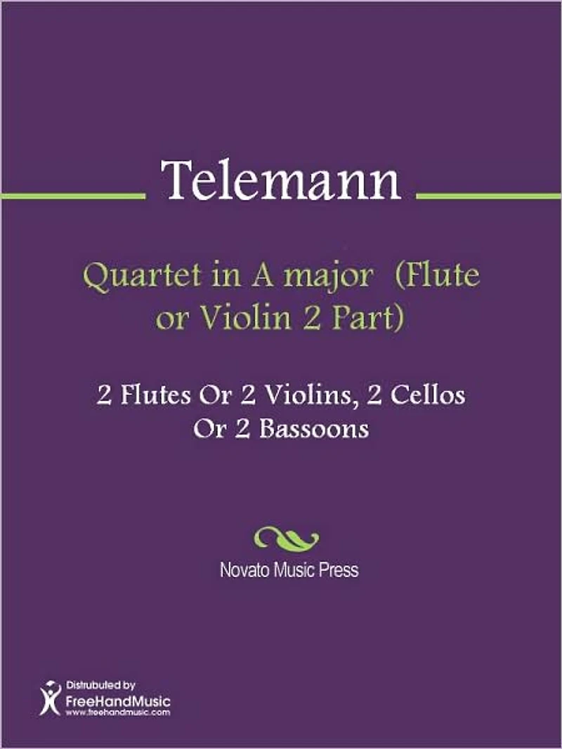 Quartet in A major (Flute or Violin 2 Part)