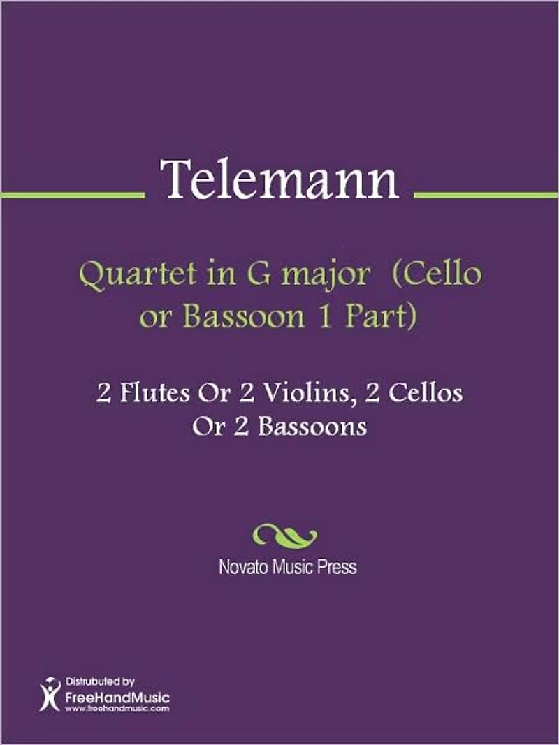 Quartet in G major (Cello or Bassoon 2 Part)