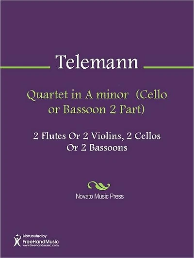 Quartet in A minor (Flute or Violin 1 Part)