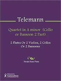 Quartet in A minor (Flute or Violin 1 Part)