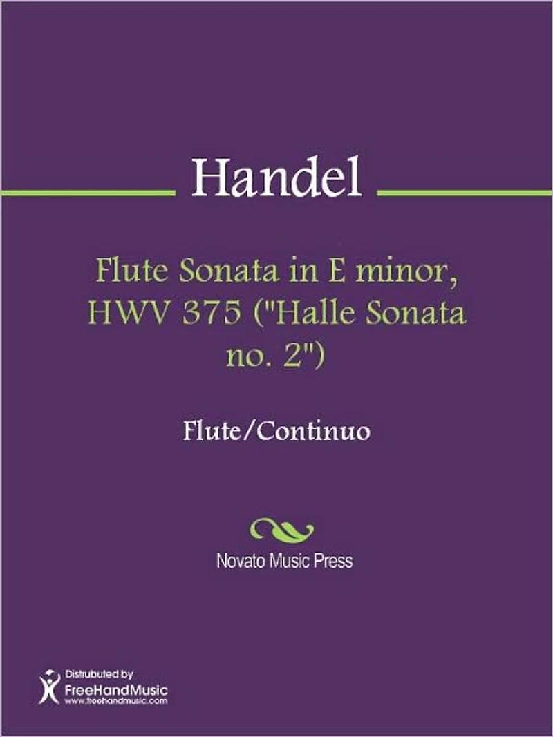 Flute Sonata in E minor, HWV 375 ("Halle Sonata no. 2")