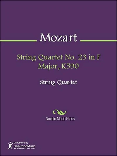 String Quartet No. 23 in F Major, K590