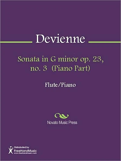 Sonata in G minor op. 23, no. 3 (Piano Part)