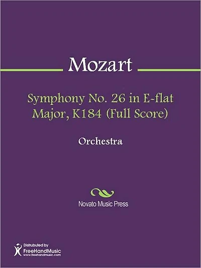 Symphony No. 26 in E-flat Major, K184 (Full Score)