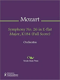 Symphony No. 26 in E-flat Major, K184 (Full Score)
