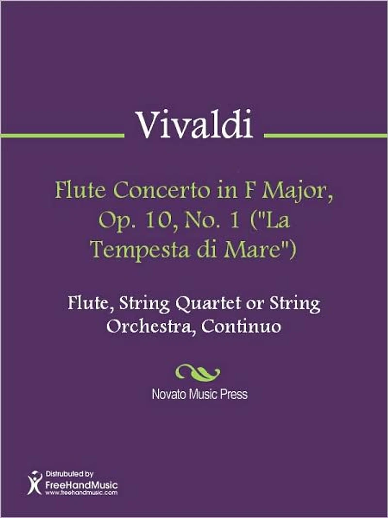 Flute Concerto in F Major, Op. 10, No. 1 ("La Tempesta di Mare")