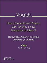 Flute Concerto in F Major, Op. 10, No. 1 ("La Tempesta di Mare")
