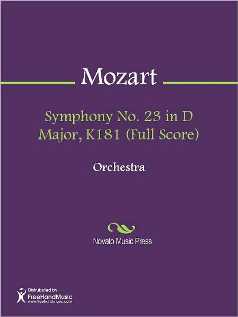 Symphony No. 23 in D Major, K181 (Full Score)