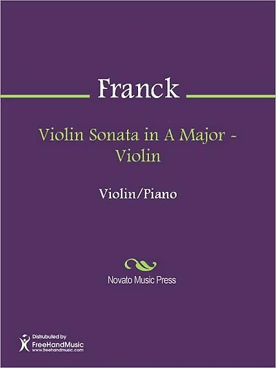 Violin Sonata in A Major - Violin