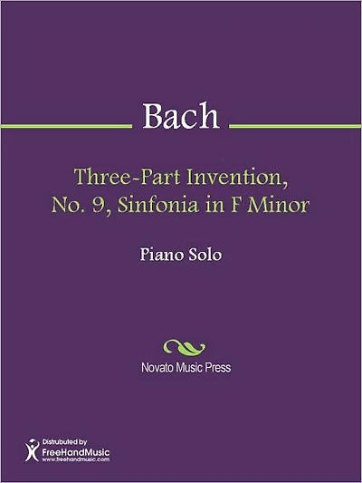 Three-Part Invention, No. 9, Sinfonia in F Minor