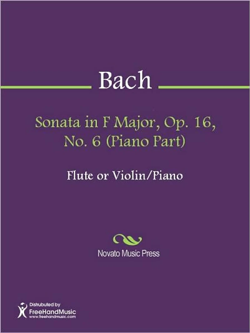 Sonata in F Major, Op. 16, No. 6 (Piano Part)
