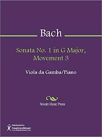 Sonata No. 1 in G Major, Movement 3