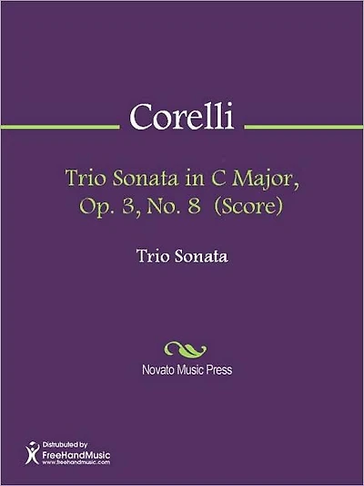 Trio Sonata in C Major, Op. 3, No. 8 (Score)