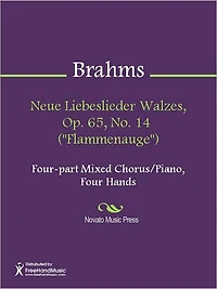 Neue Liebeslieder Walzes, Op. 65, No. 14 ("Flammenauge")