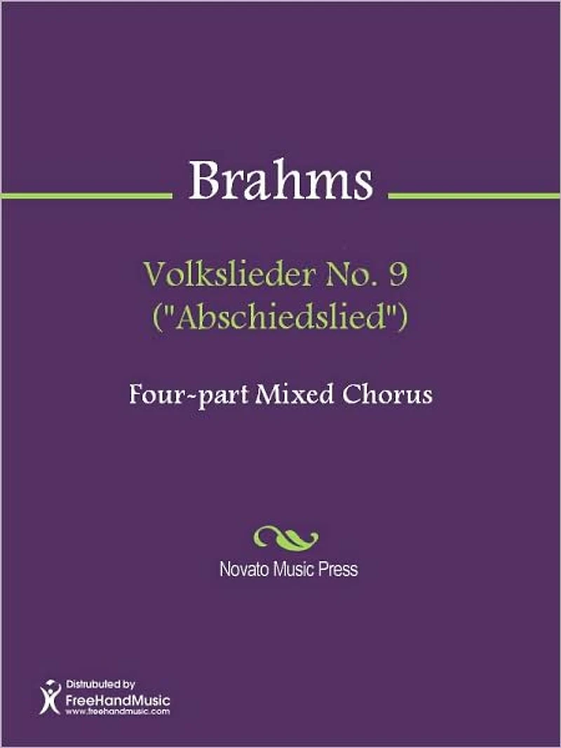 Volkslieder No. 9 ("Abschiedslied")