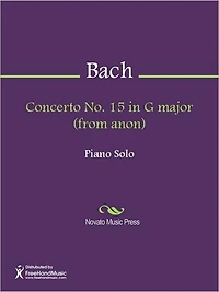 Concerto No. 15 in G major (from anon)