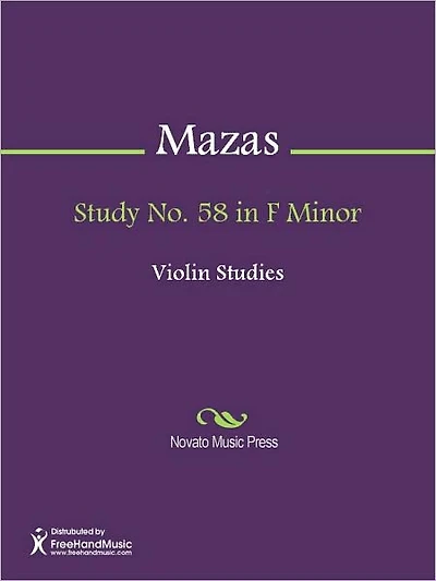 Study No. 58 in F Minor