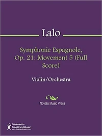 Symphonie Espagnole, Op. 21: Movement 5 (Full Score)