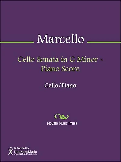 Cello Sonata in G Minor - Piano Score