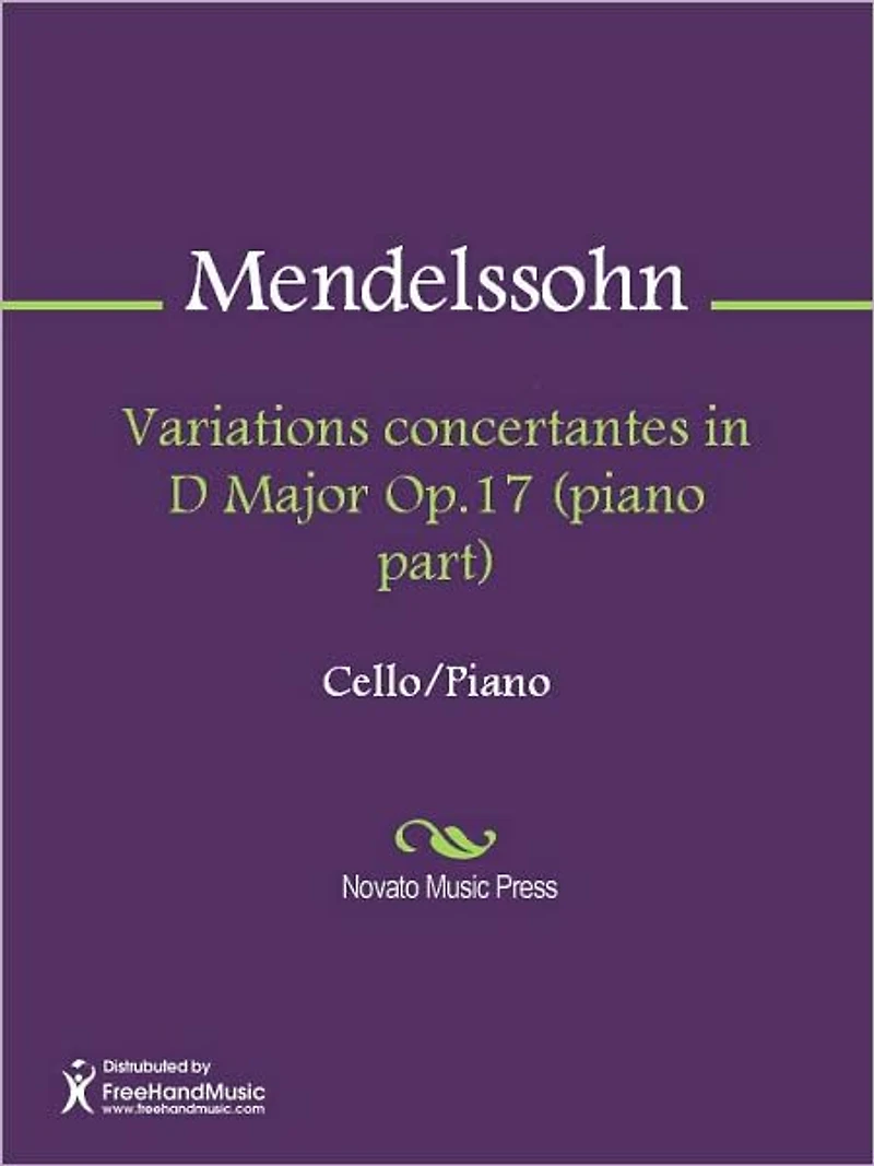 Variations concertantes in D Major Op.17 (cello part)
