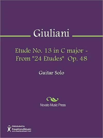 Etude No. 13 in C major - From "24 Etudes" Op. 48