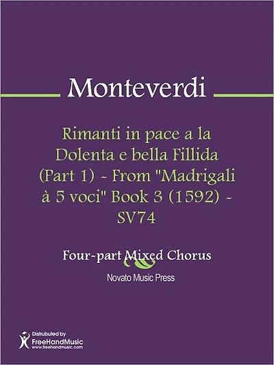 Rimanti in pace a la Dolenta e bella Fillida (Part 1) - From "Madrigali a 5 voci" Book 3 (1592) - SV74