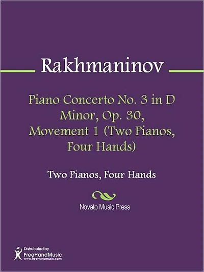 Piano Concerto No. 3 in D Minor, Op. 30, Movement (Two Pianos