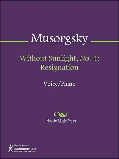 Without Sunlight, No. 4: Resignation