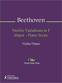 Twelve Variations in F Major - Piano Score