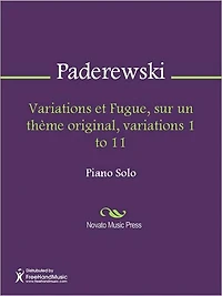 Variations et Fugue, sur un theme original, variations 1 to 11