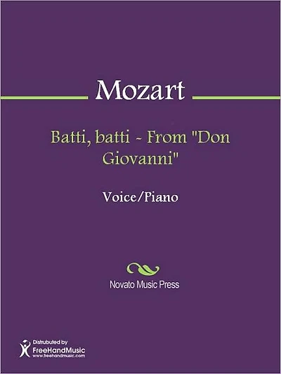 Batti, batti - From "Don Giovanni"