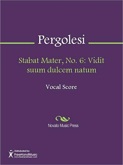 Stabat Mater, No. 6: Vidit suum dulcem natum