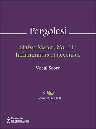 Stabat Mater, No. 11: Inflammatus et accensus
