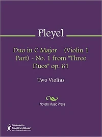 Duo in C Major (Violin 1 Part) - No. 1 from "Three Duos" op. 61