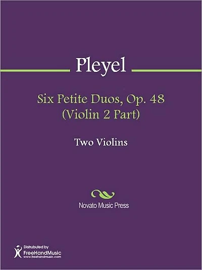 Six Petite Duos, Op. 48 (Violin 2 Part)