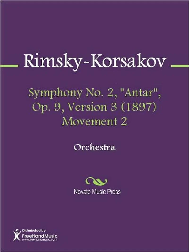 Symphony No. 2, "Antar", Op. 9, Version 3 (1897) Movement 2