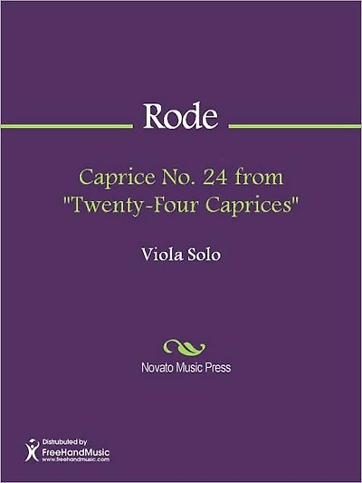 Caprice No. from "Twenty-Four Caprices