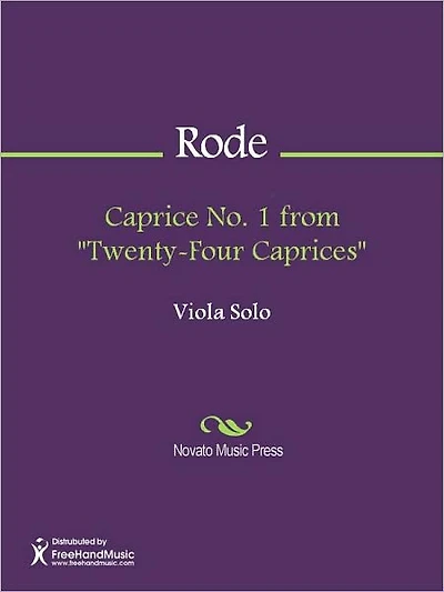 Caprice No. 1 from "Twenty-Four Caprices"