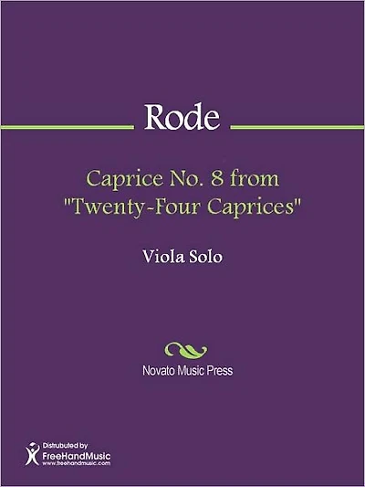 Caprice No. 8 from "Twenty-Four Caprices"