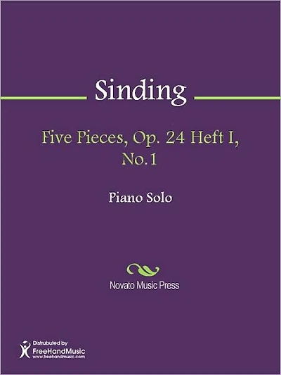 Five Pieces, Op. 24 Heft I, No.1