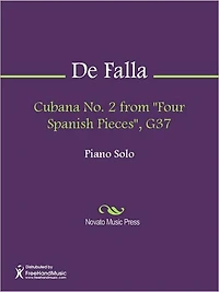 Cubana No. 2 from "Four Spanish Pieces", G37