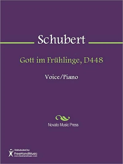Gott im Fruhlinge, D448