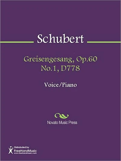 Greisengesang, Op.60 No.1, D778