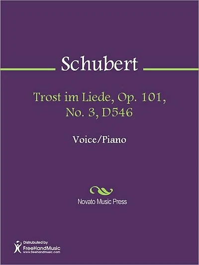 Trost im Liede, Op. 101, No. 3, D546