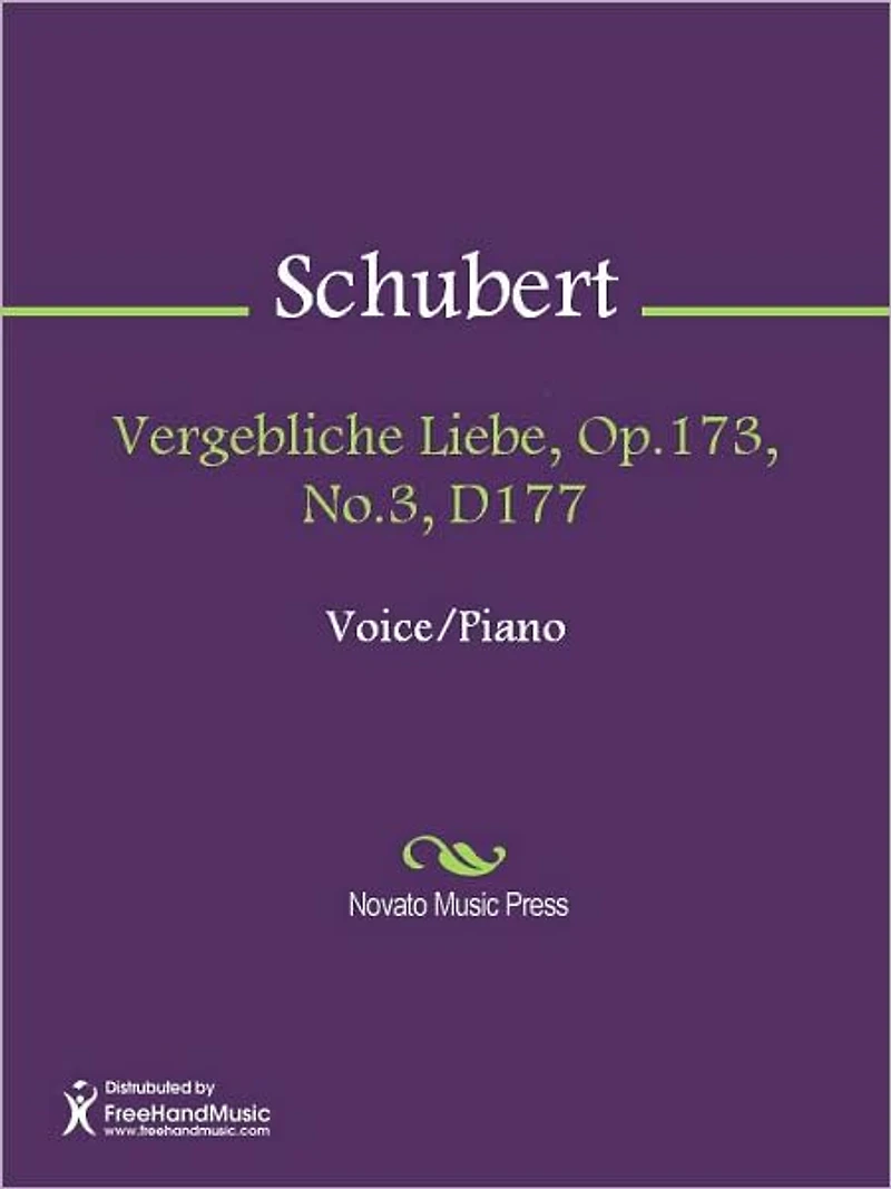 Vergebliche Liebe, Op.173, No.3, D177